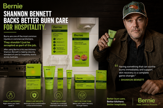 Shannon Bennett backs better burn care for hospitality